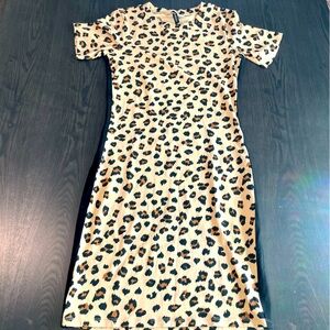 H&M animal print bodycon dress size 10 - new with tags NWT